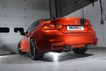 This is Milltek Sport's own BMW M4 Coupe fitted with their stainless steel cat-back performance exhaust system - showing the ultra-lightweight Titanium tailpipe option. 1408